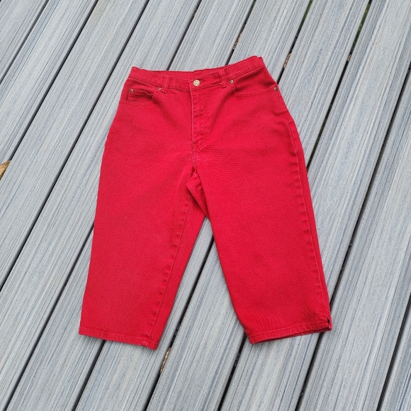 10p Red denim capris - Picture 9 of 10
